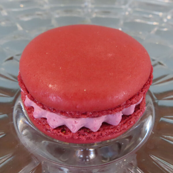 Raspberry Cream Macaron